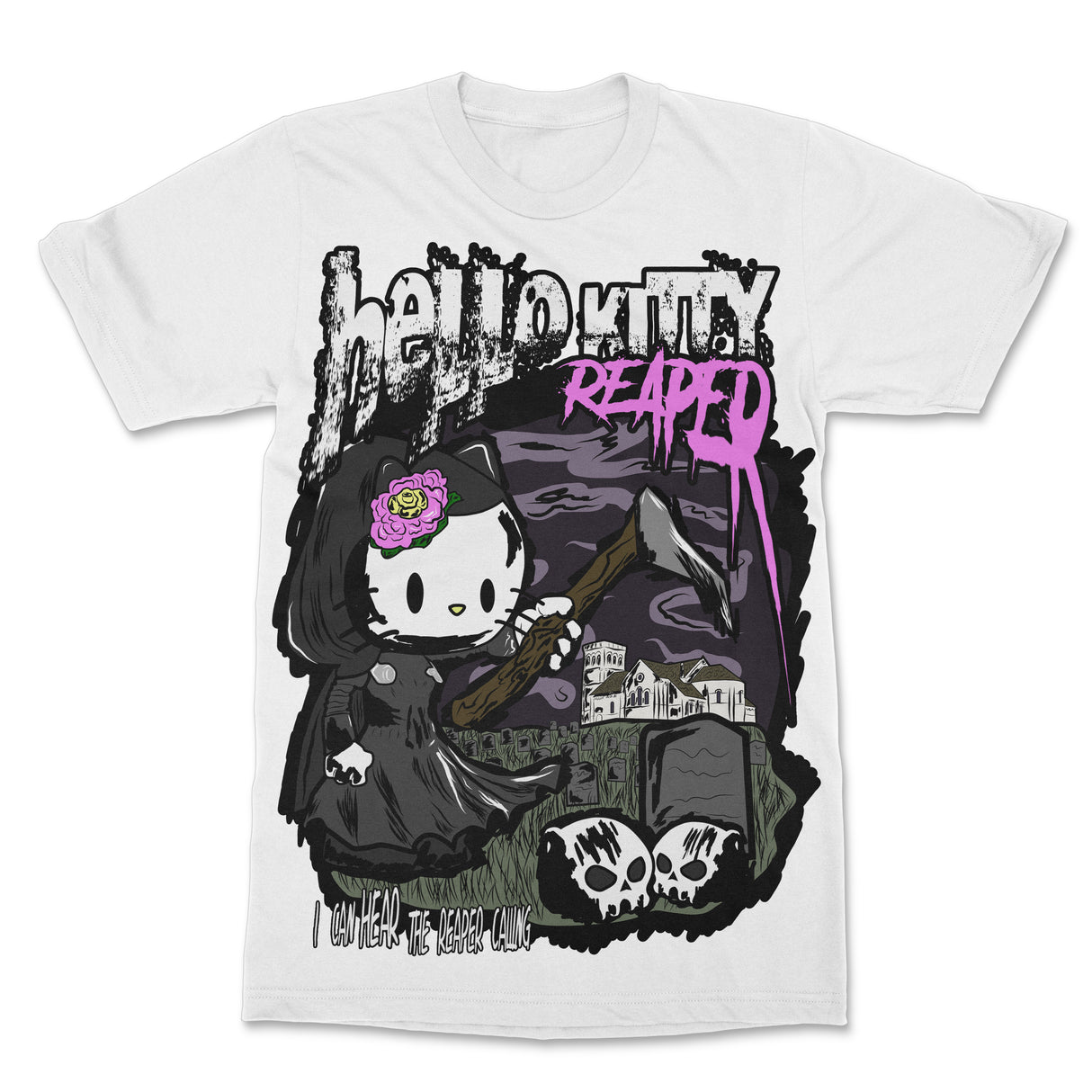 KITTY REAPER BRAND X T-SHIRT