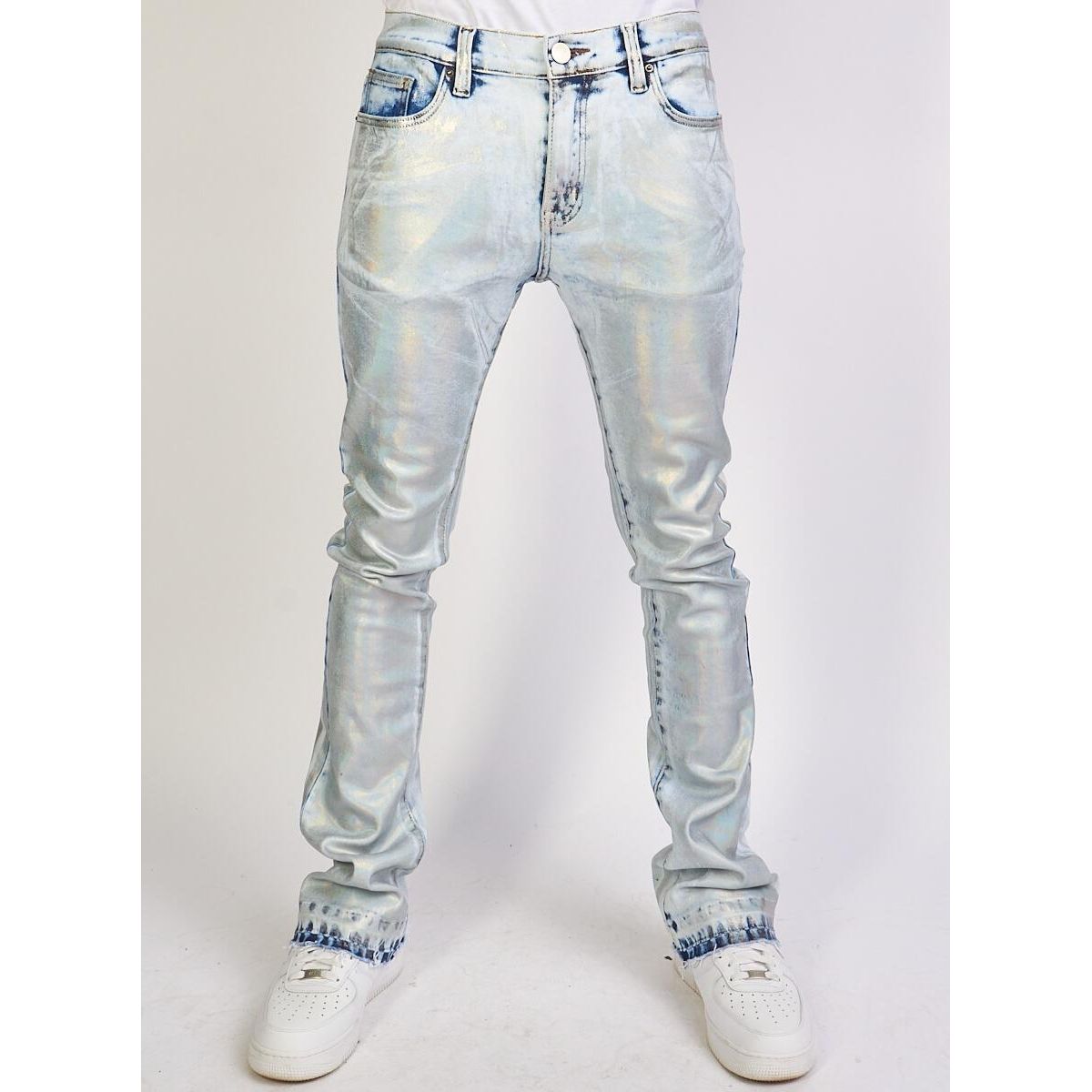 Politics Jeans - Barlow - Stacked - Silver Metal - 511
