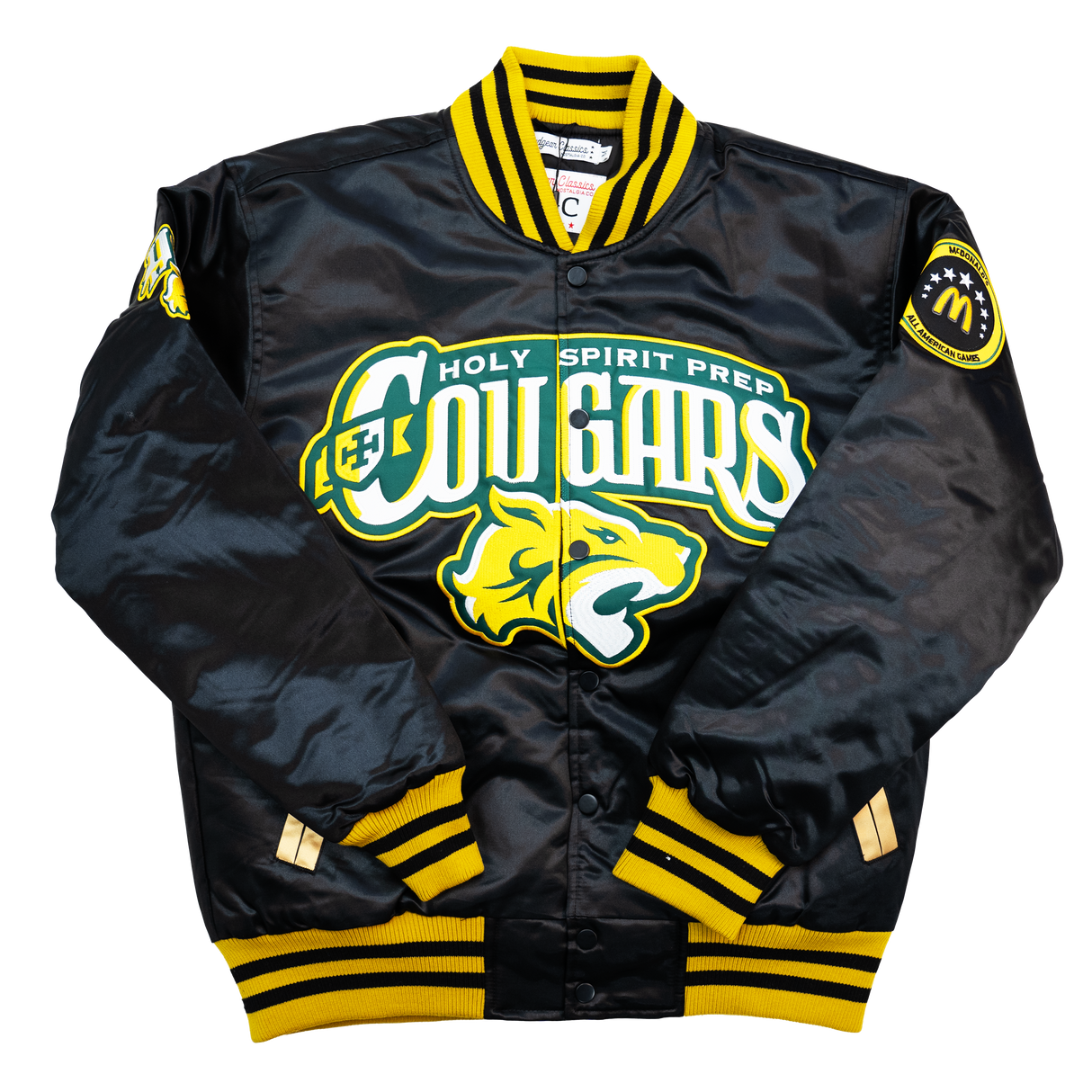 ANTHONY EDWARDS COUGARS SATIN JACKET (BLACK)