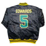 ANTHONY EDWARDS COUGARS SATIN JACKET (BLACK)