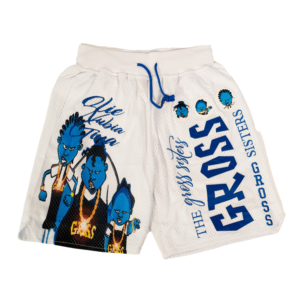THE GROSS SISTERS TRIO SHORTS (WHITE)