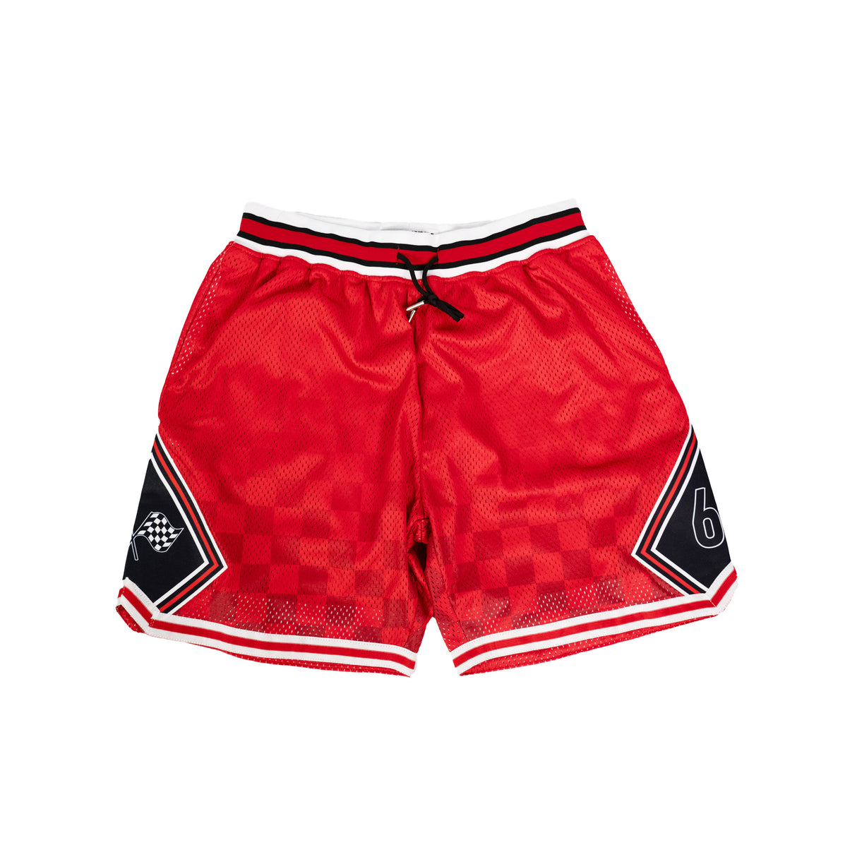 BOOGIE NIPSEY HUSSLE BASKETBALL SHORTS (RED)