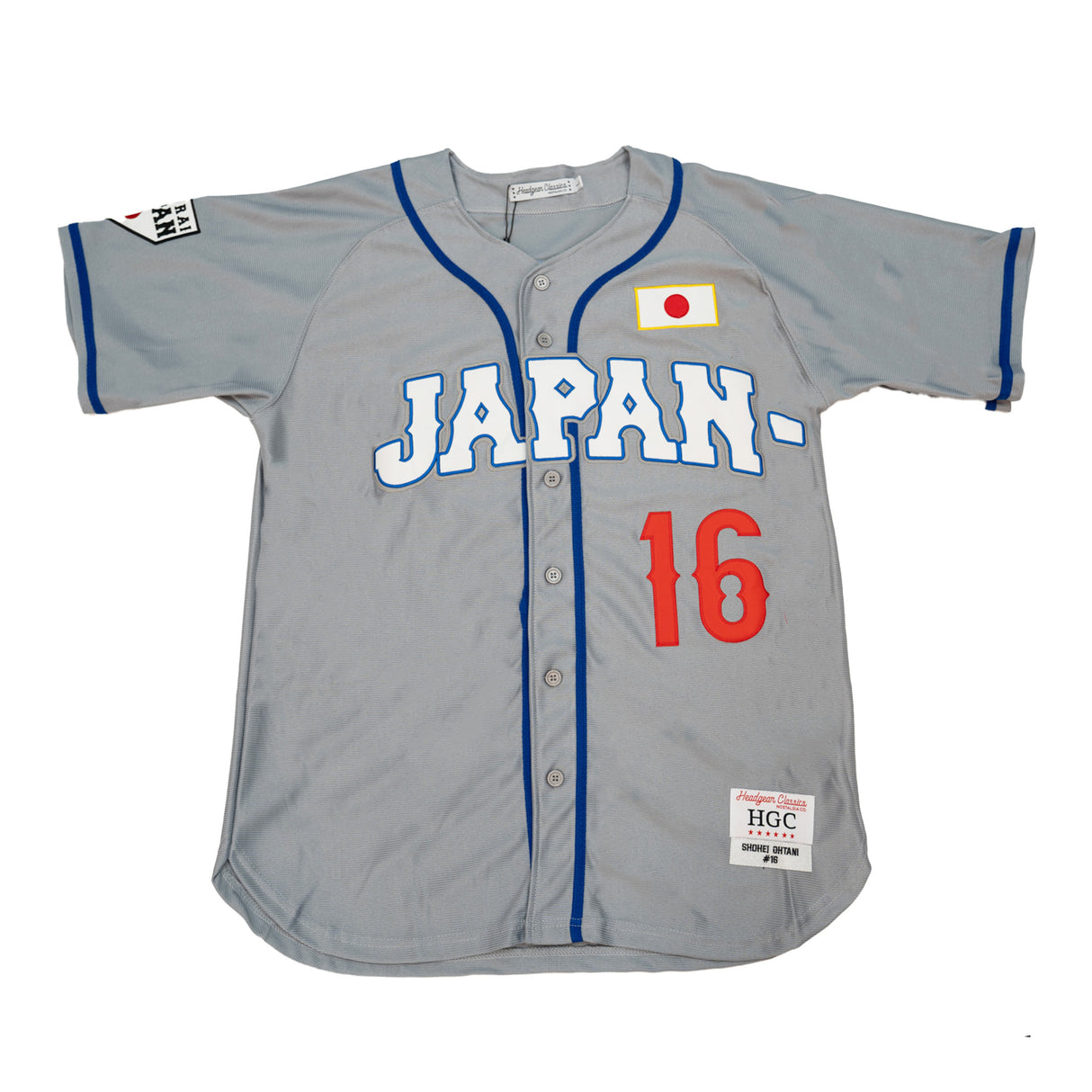 LOS ANGELES JAPAN OHTANI BUTTON DOWN JERSEY (GRAY)