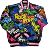 FRESH PRINCE GRAFFITI SATIN JACKET (BLACK)