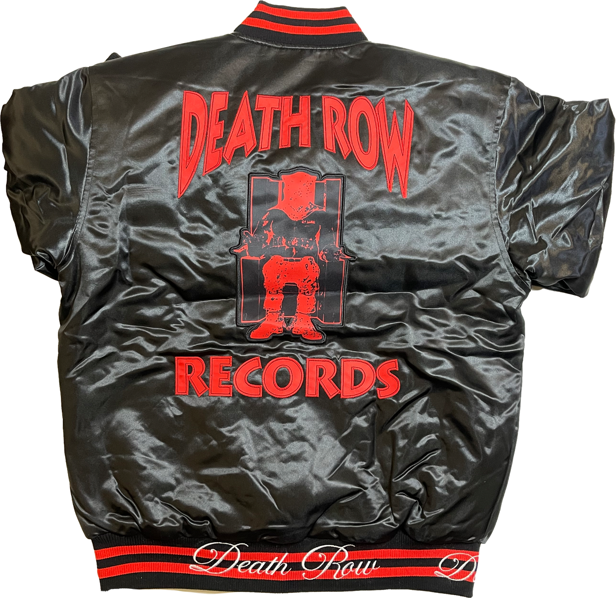 DEATH ROW SATIN JACKET (BLACK)