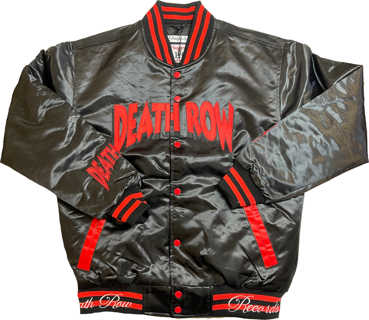 DEATH ROW SATIN JACKET (BLACK)