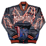 DEATH ROW LIGHTNING SATIN JACKET (BLACK)