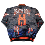 DEATH ROW LIGHTNING SATIN JACKET (BLACK)