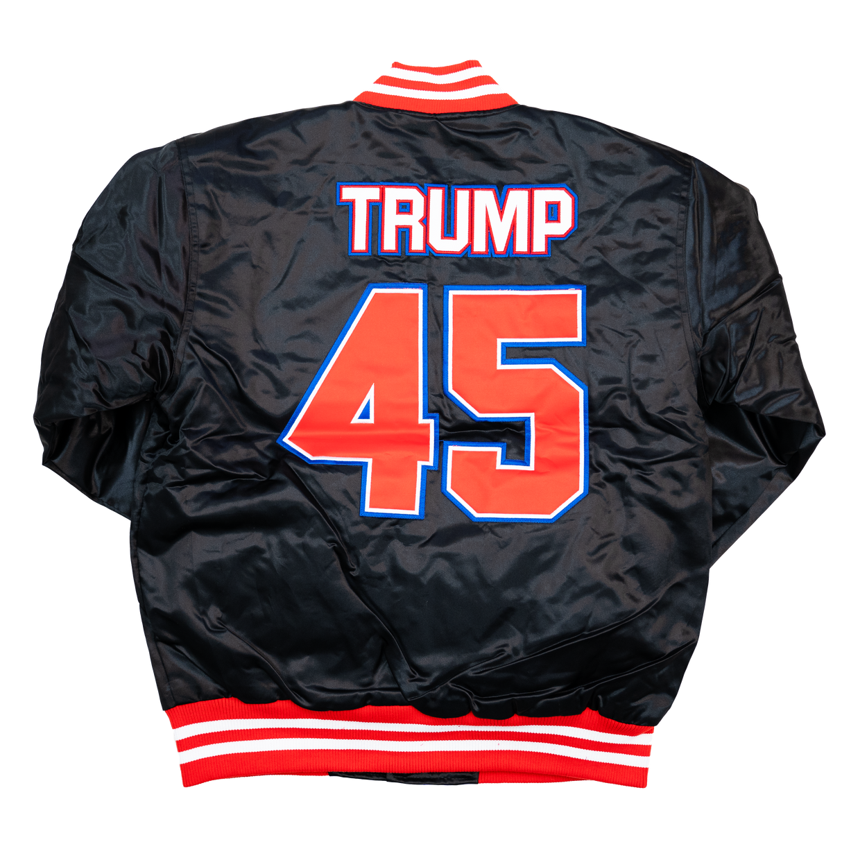 TRUMP USA SATIN JACKET (BLACK)