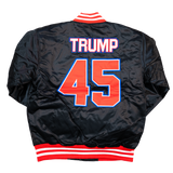 TRUMP USA SATIN JACKET (BLACK)