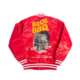 BROS BBQ FRIDAY AFTER NEXT SATIN JACKET RED