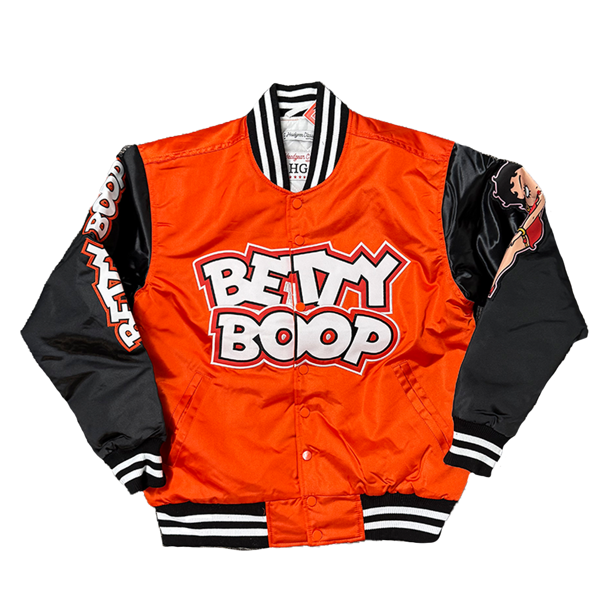 BETTY BOOP SATIN JACKET (BLACK)