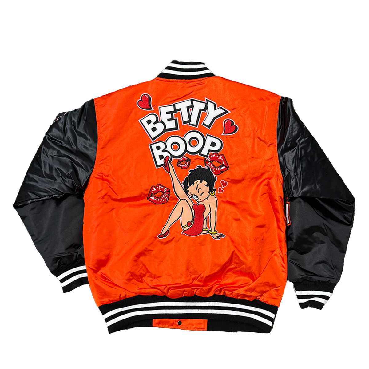 BETTY BOOP SATIN JACKET (BLACK)