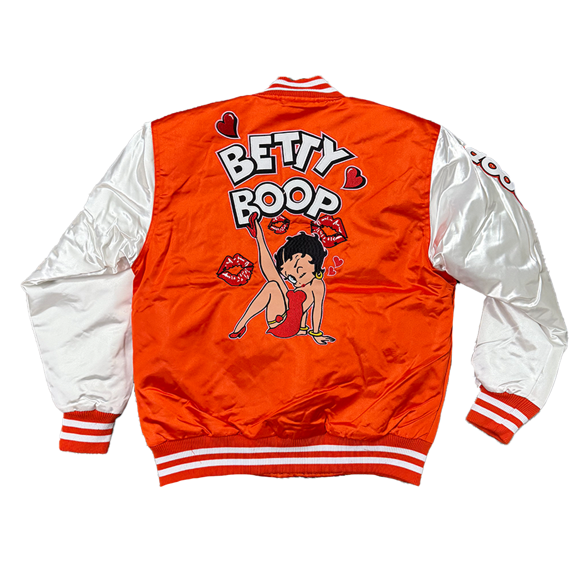 BETTY BOOP SATIN JACKET (WHITE)