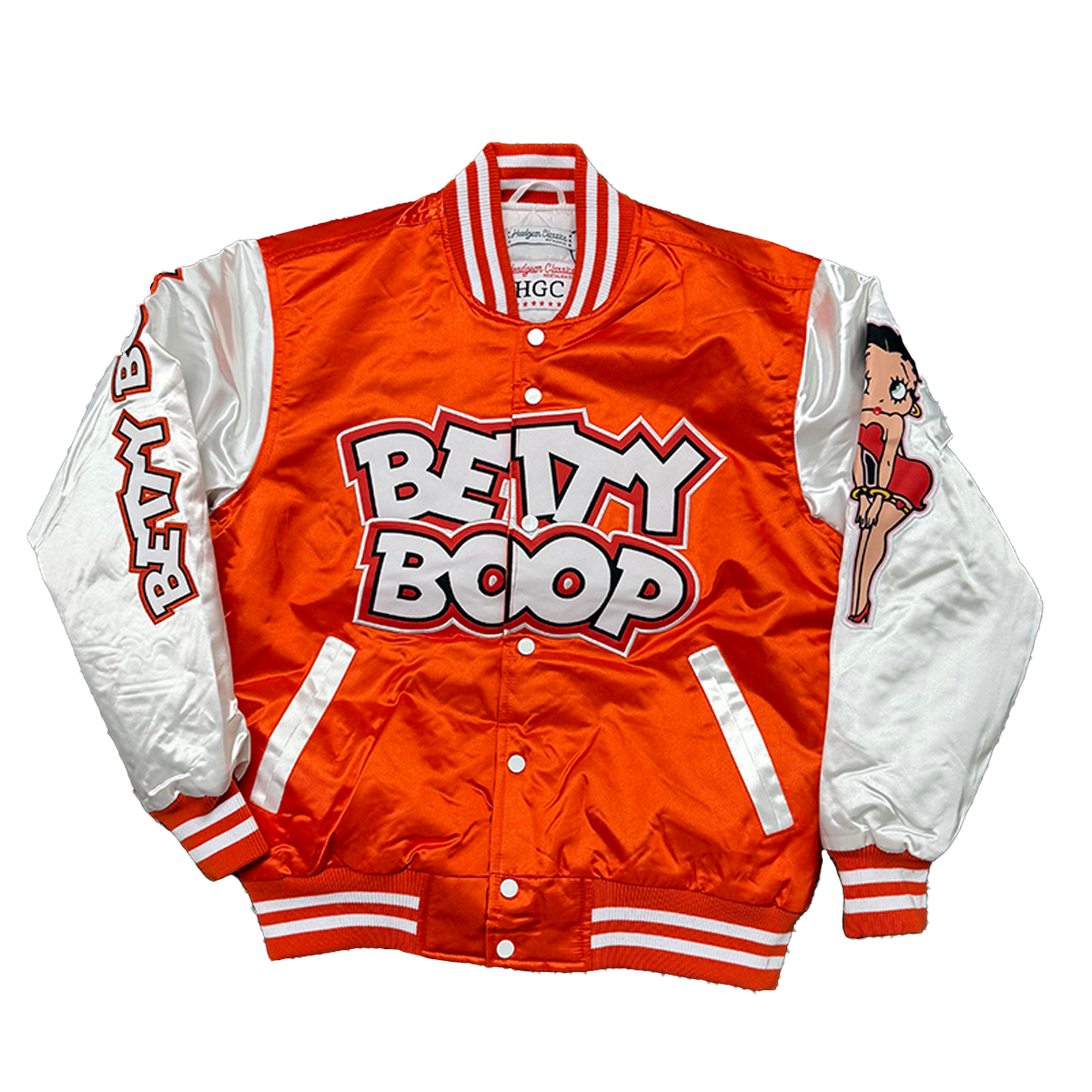 BETTY BOOP SATIN JACKET (WHITE)