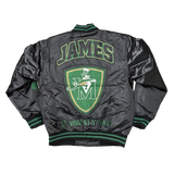 FIGHTING IRISH LEBRON SATIN JACKET (BLACK)