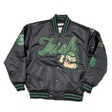 FIGHTING IRISH LEBRON SATIN JACKET (BLACK)