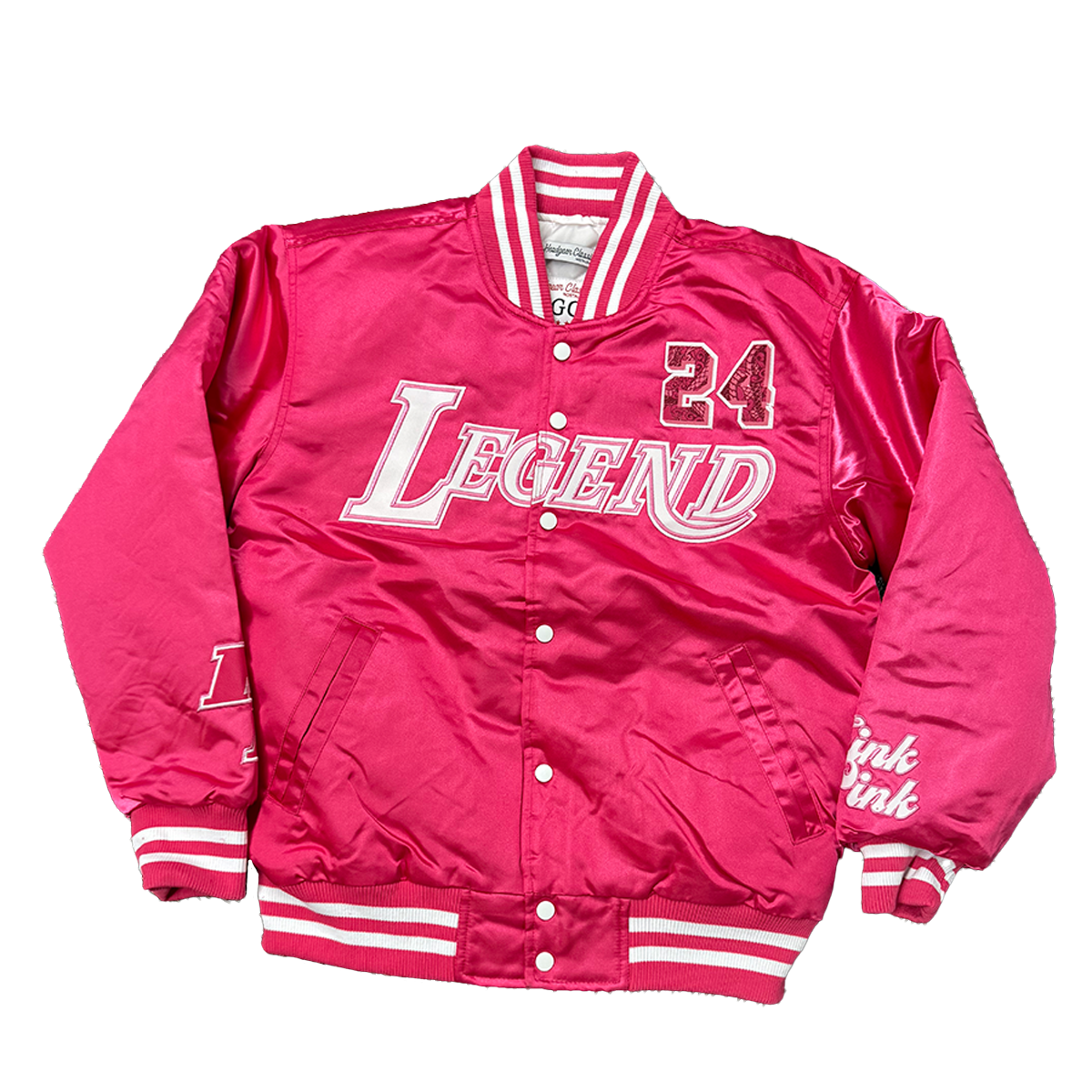 MAMBA THINK PINK SATIN JACKET (PINK)