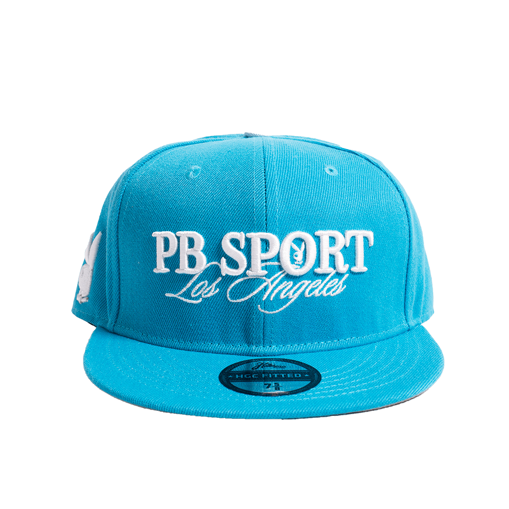 PB SPORT LIGHT BLUE FITTED HAT - Allstarelite.com