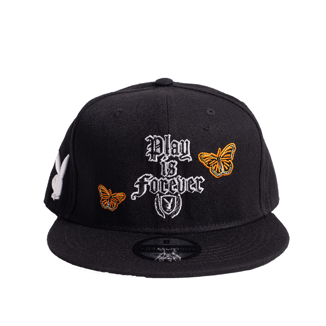 PLAY IS FOREVER BLACK FITTED HAT - Allstarelite.com