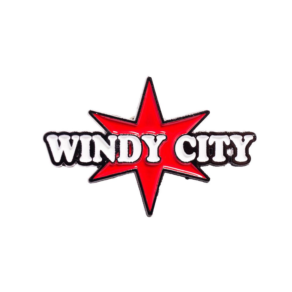 RED/WHITE WINDY CITY PIN - Allstarelite.com